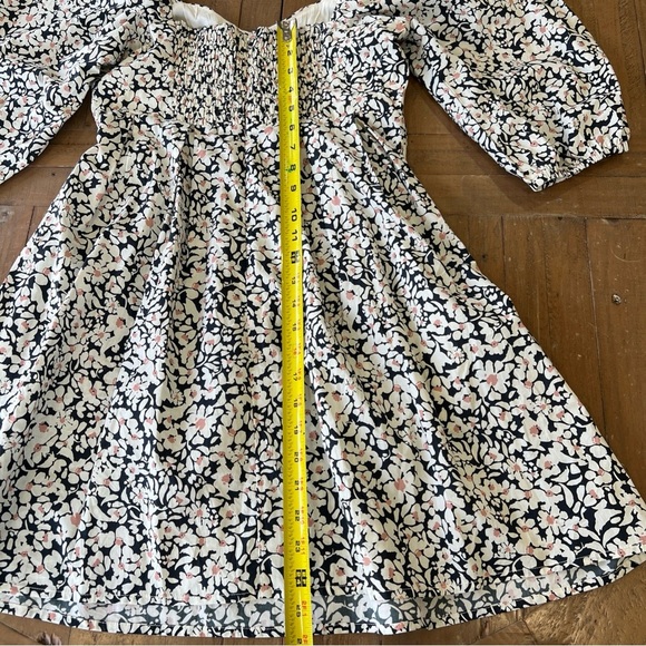 Anthropologie Greylin Floral Square Neck Puff Sleeve Empire Waist Dress Small - Picture 10 of 11